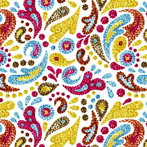 Pointillistic Paisley