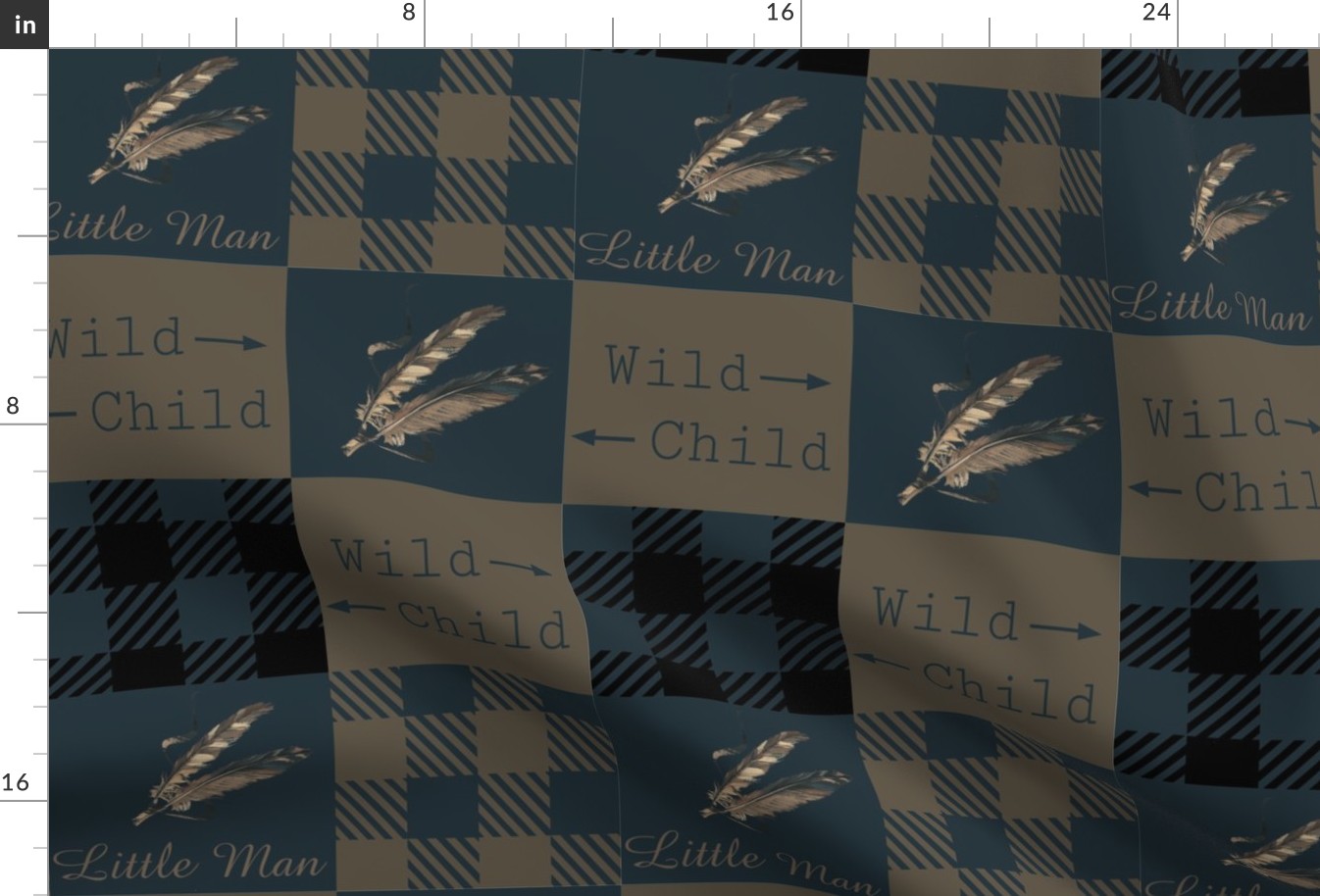Wild child - little man - wholecloth