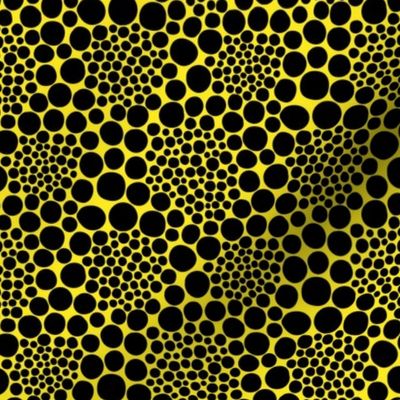 KUSAMA - black on bright yellow