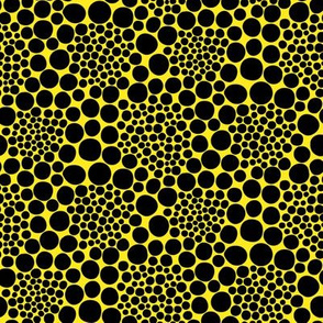 KUSAMA - black on bright yellow