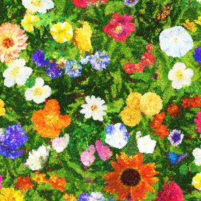 Floral Abundance Pointillism