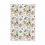 8" Western Autumn / More Florals / White