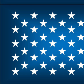 American flag star field - shaded blue