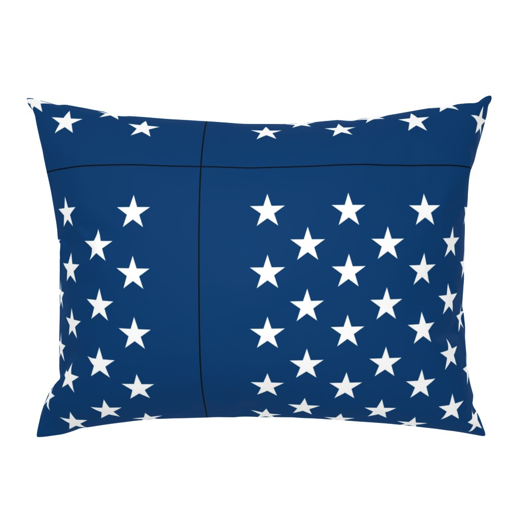 American flag - blue star field