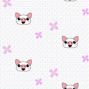 Piggydots! - Baby Animal Faces - Â© PinkSodaPop 4ComputerHeaven.com