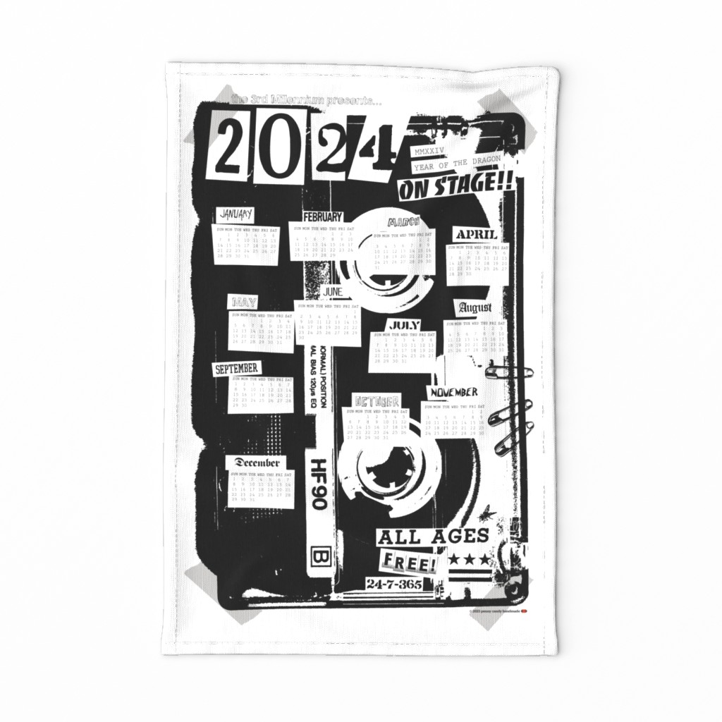 2024 All Ages Show Tea Towel Calendar & Wall Hanging