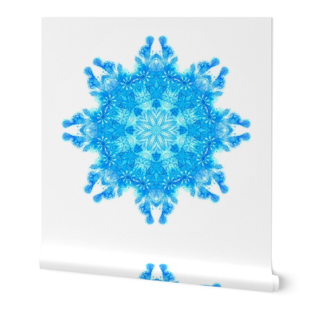 Watercolor snowflake