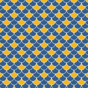Talavera - Half-Inch Wide Scales - Blue and Yellow