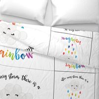 1 blanket + 2 loveys: after every storm there is a rainbow