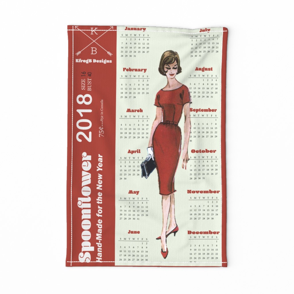 2018_Vintage Dress Pattern_Red