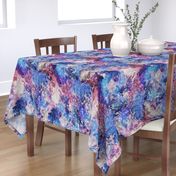 Galaxy space waterolor with woven structure - purple and blue