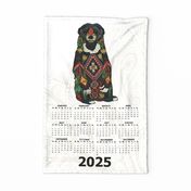 2024 sun bear calendar tea towel