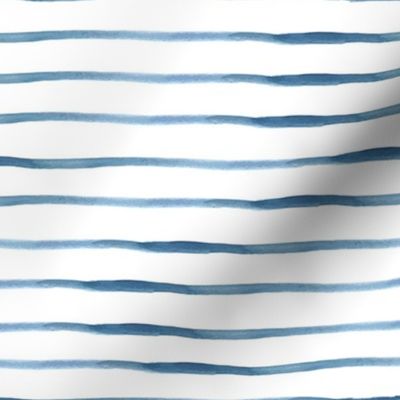 Blue Stripes Watercolor