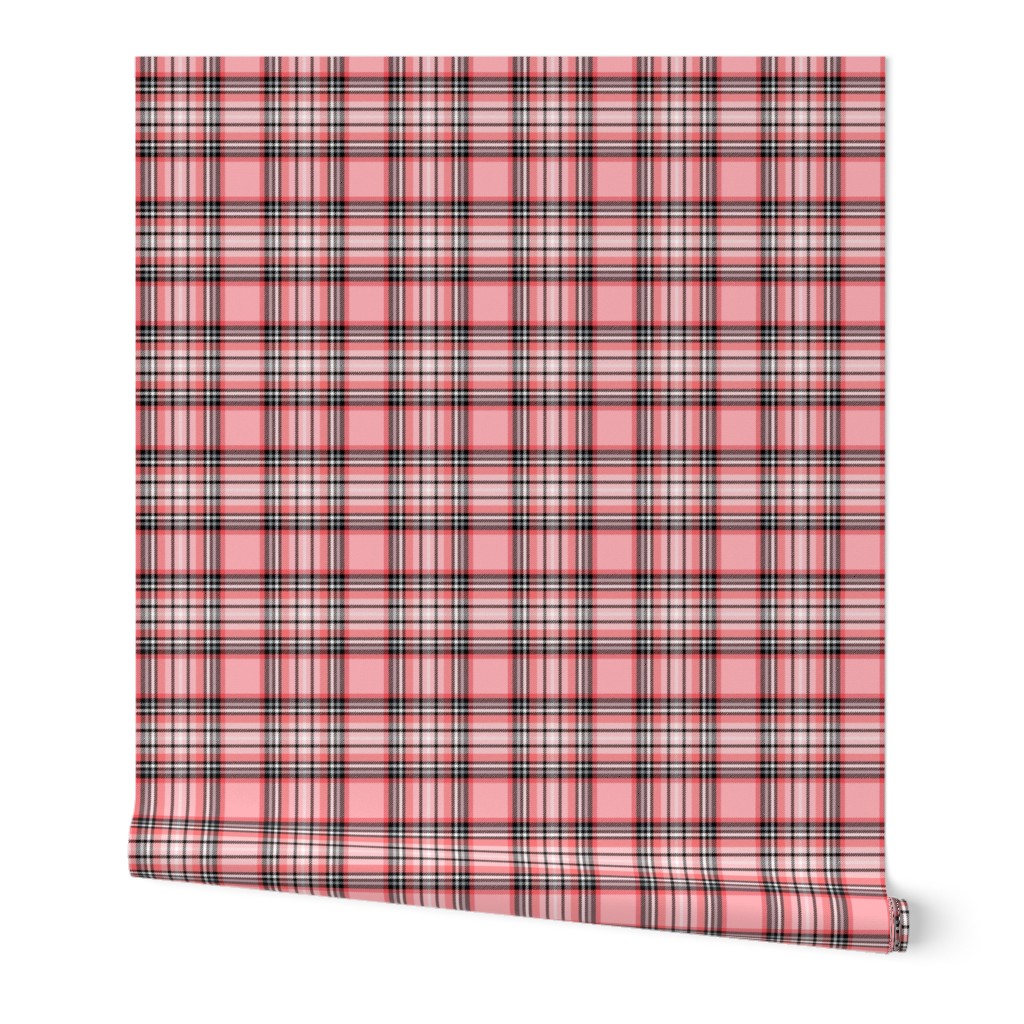 MED coral tartan style 1 - 4" repeat