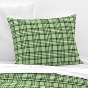 MED apple green tartan style 1 - 4" repeat