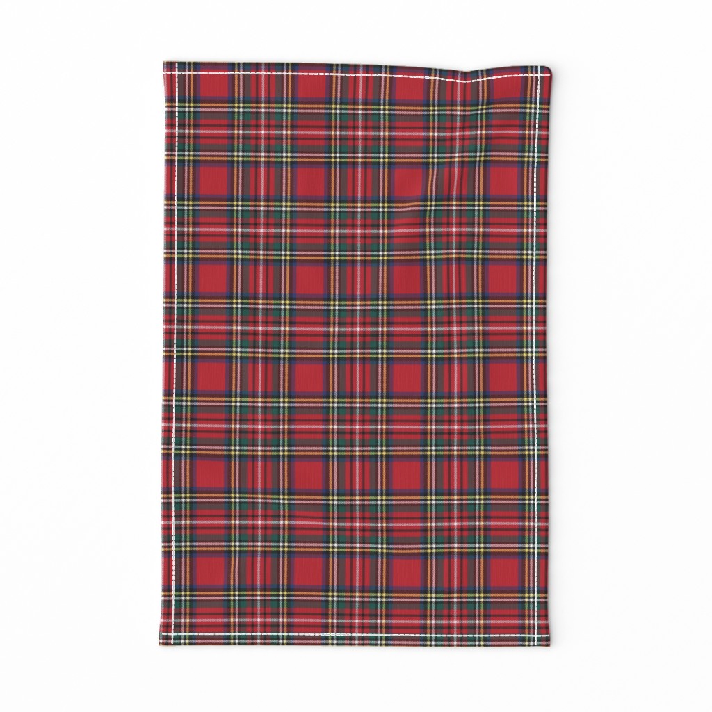 MED royal stewart tartan style 1 - 4" repeat perfect for christmas