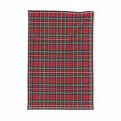 MED royal stewart tartan style 1 - 4" repeat perfect for christmas