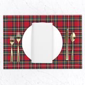 MED royal stewart tartan style 1 - 4" repeat perfect for christmas