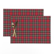 MED royal stewart tartan style 1 - 4" repeat perfect for christmas