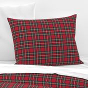 MED royal stewart tartan style 1 - 4" repeat perfect for christmas