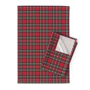 MED royal stewart tartan style 1 - 4" repeat perfect for christmas