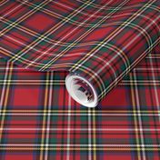 MED royal stewart tartan style 1 - 4" repeat perfect for christmas