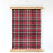 MED royal stewart tartan style 1 - 4" repeat perfect for christmas