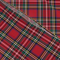 MED royal stewart tartan style 1 - 4" repeat perfect for christmas