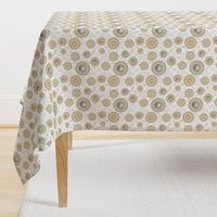 sea shells in dotted circles on white | small