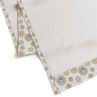 sea shells in dotted circles on white | small