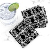 B&W Snowflake, Patterned