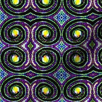 Agean Micro-Mosaic Bead Swirls
