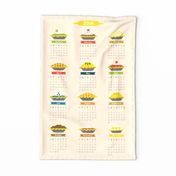 Pie of the Month Tea Towel Calendar 2018