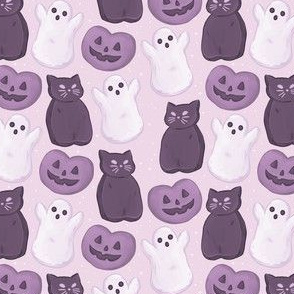 Halloween Marshmallows Soft Purple