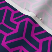 Geometric Pattern: Pipes: Magenta