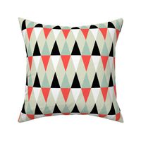 Geometric Pattern: Harlequin: Red/Green