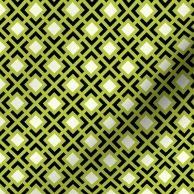 Geometric Pattern: Diamond Bracket: Green