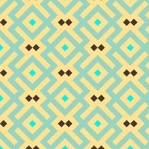 Geometric Pattern: Diamond Delta: Yellow