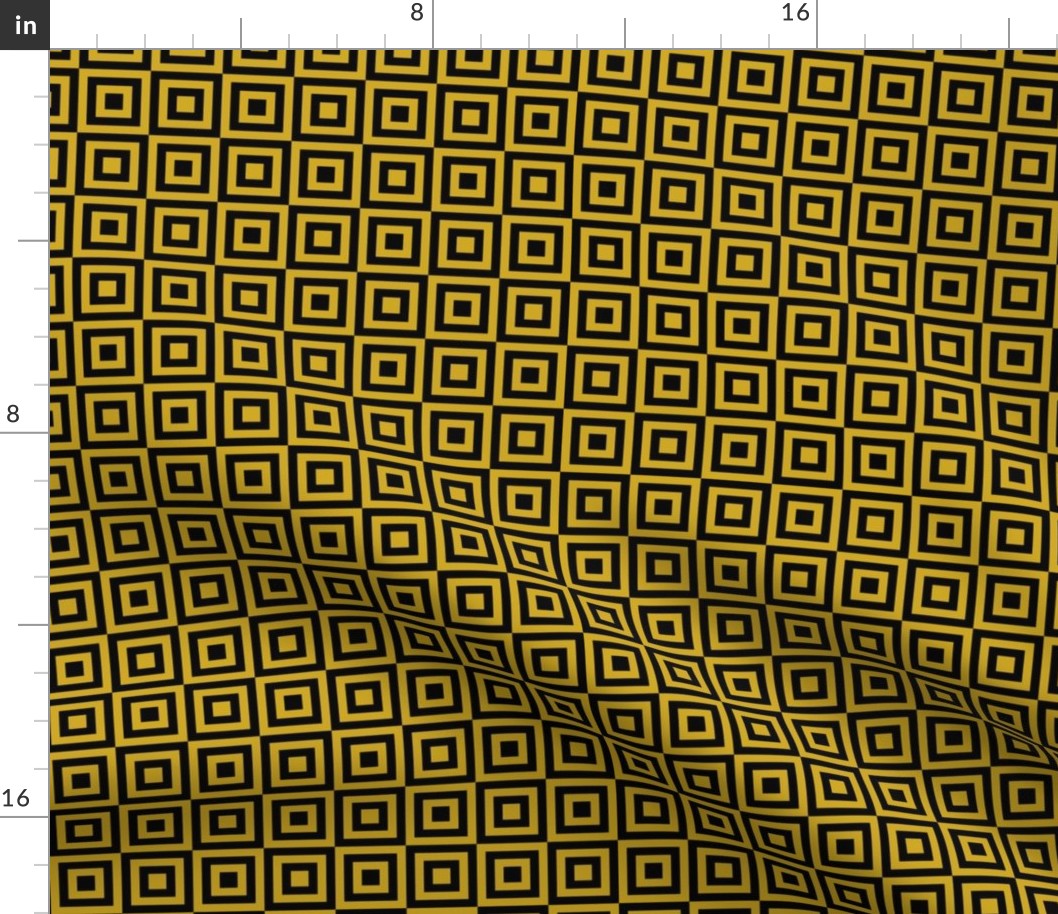 Geometric Pattern: Square Strobe: Yellow