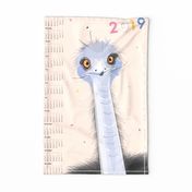 2019 Emu Tea Towel Calendar by Mount Vic and Me