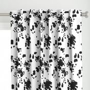 Black and White Cow Spots, Animal Pattern, Farm Print