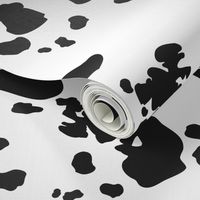 Black and White Cow Spots, Animal Pattern, Farm Print