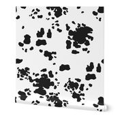 Black and White Cow Spots, Animal Pattern, Farm Print