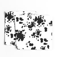 Black and White Cow Spots, Animal Pattern, Farm Print