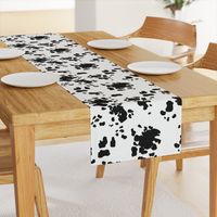 Black and White Cow Spots, Animal Pattern, Farm Print