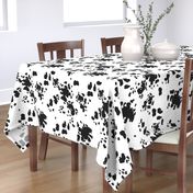 Black and White Cow Spots, Animal Pattern, Farm Print