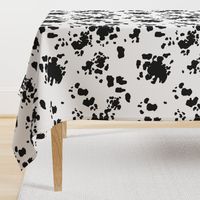 Black and White Cow Spots, Animal Pattern, Farm Print