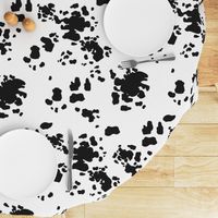 Black and White Cow Spots, Animal Pattern, Farm Print