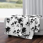 Black and White Cow Spots, Animal Pattern, Farm Print