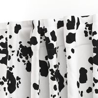 Black and White Cow Spots, Animal Pattern, Farm Print